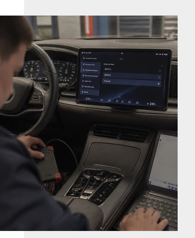 Русификация автомобиля BYD HAN для эксплуатации в Отрадном