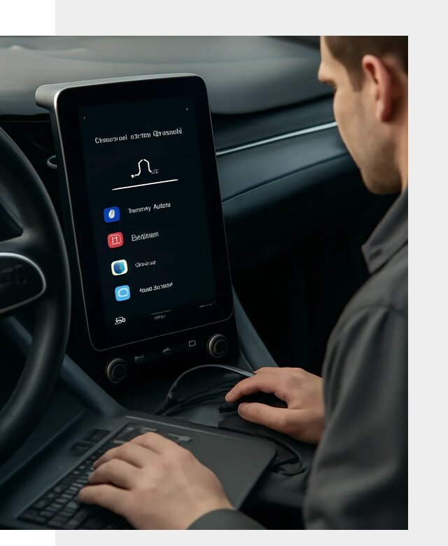 Установка приложений Lynk Co на автомобиль в Отрадном